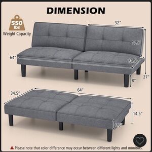 Target Gray Convertible Sofa Bed